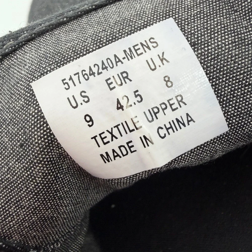 Levi's Low Top Sneaker Mens 9 Black Denim Canvas Lace Up Casual 51764240A